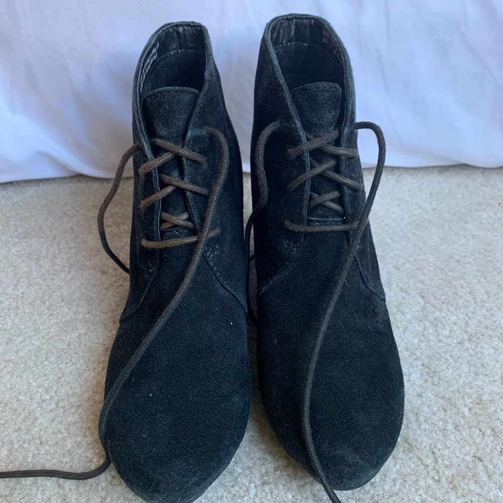 Black Wedge booties